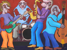 Band, 2013, 120 x 90 cm, acrylic on canvas