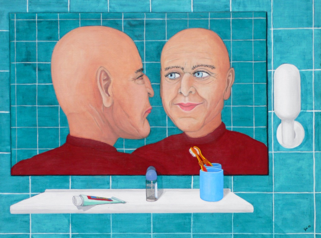 Self-Deception, 2010, 120x100cm, Acrylic on Canvas, - 1400 Euro - 
