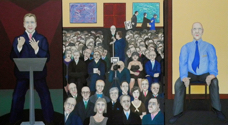 Social discourse, 2012, 360 x 200 cm, Acrylic, pigments on canvas.jpg