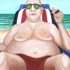 Am Strand, 2009, 100x65cm, Acrylic on canvas - sold -
