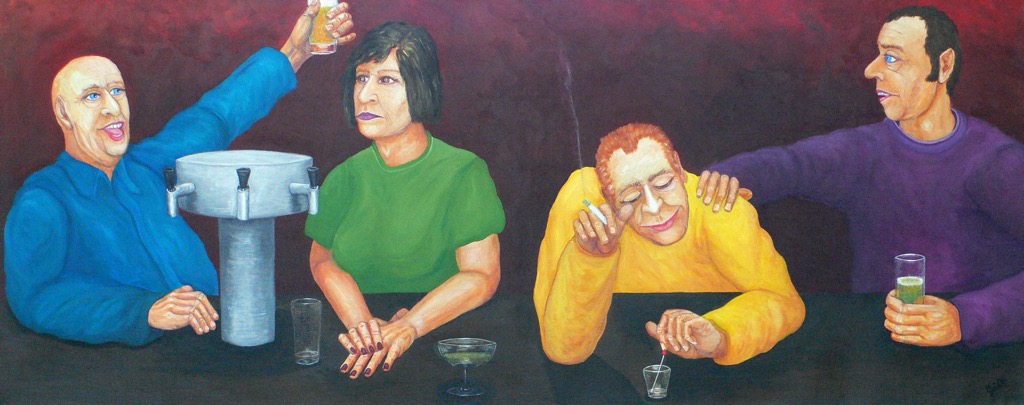 Pub, 2006, 200x80cm, Acrylic on canvas, - sold -