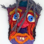 Mask I, 2008, ca. 75x40cm, Mixed Media, - 800 Euro -